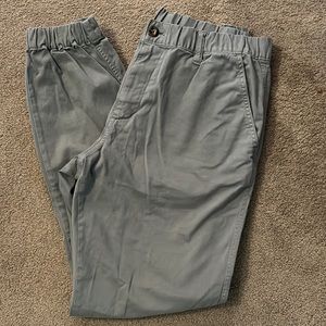 Mens Large Bearbottom joggers. Light grey color.